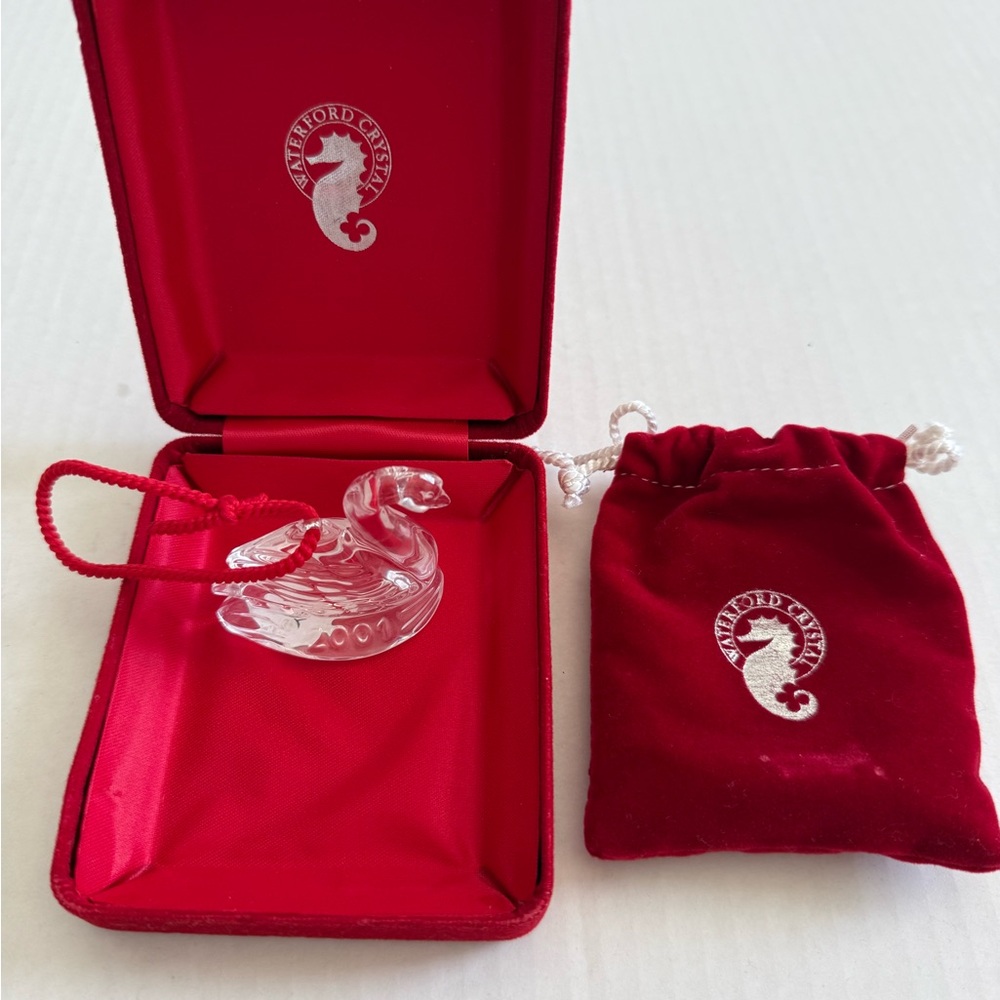 Waterford 12 Days of Christmas Ornament Seven Swans 2001